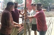 दुर्गा पूजा पंडाल निर्माण का हुआ पूजन