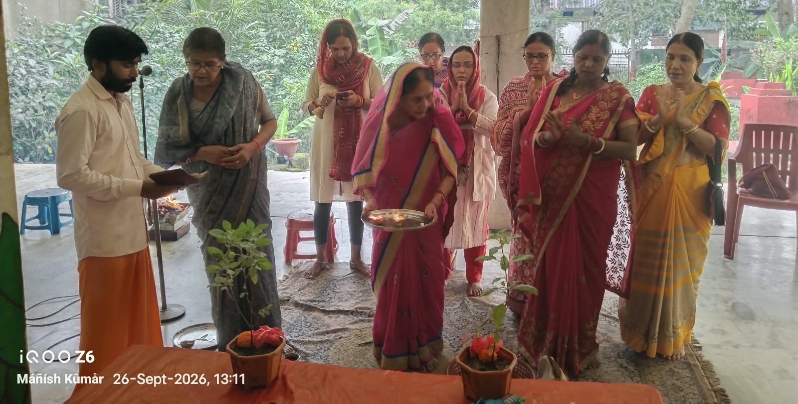 श्री लक्ष्मी नारायण मंदिर गोला में सत्यनारायण पूजा और हनुमान जी का हवन किया गया