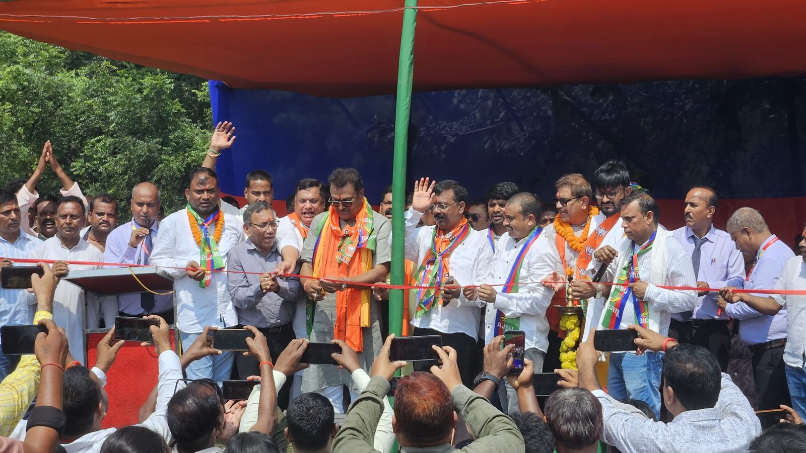 गिद्दी-भुरकुंडा पुल निर्माण का हुआ शिलान्यास,आवागमन की राह होगी आसान