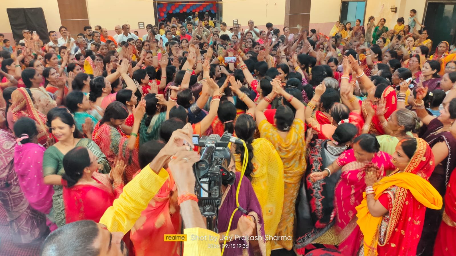 श्रीमद्भागवत कथा में धूमधाम से मनाया गया कृष्ण-रुक्मिणी विवाह उत्सव