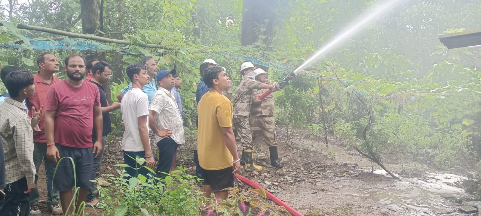 पीटीपीएस श्रम कल्याण केंद्र रोड के एक आवास में लगी आग,लाखों रुपए के सामान जले