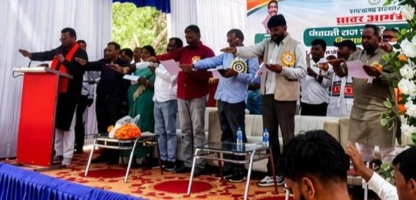 पतरातू प्रखंड में पोषित पंचायती राज सशक्तिकरण योजना के तहत शिलान्यास समारोह आयोजित