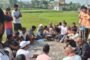 मां दुर्गा मंदिर निर्माण को लेकर भूमि पूजन,सांसद कालीचरण सिंह ने की पूजा-अर्चना