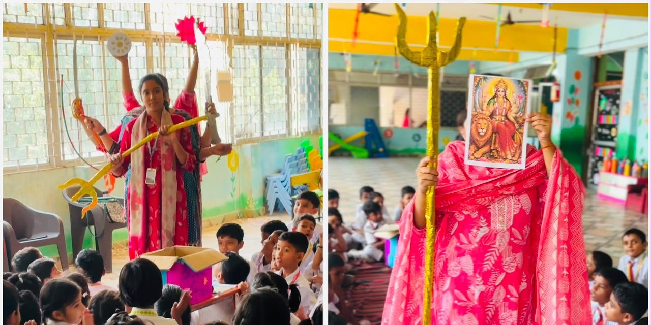 श्री गुरु नानक पब्लिक स्कूल में नवरात्रि एवं विजयादशमी के उपलक्ष्य में विविध गतिविधियों का आयोजन