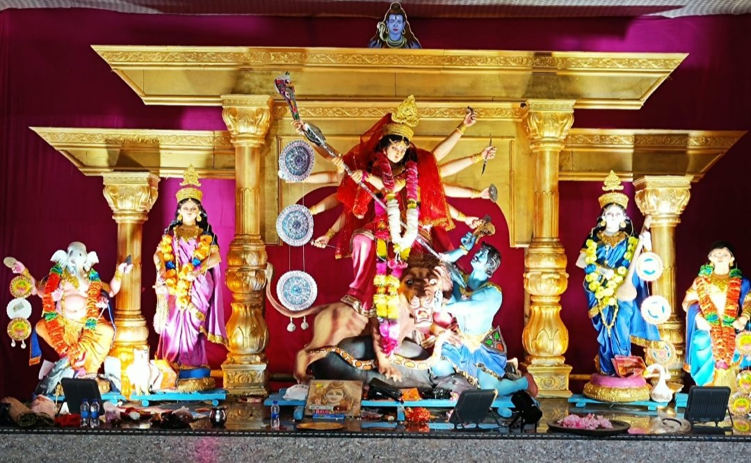 रांची रोड स्टेशन एवं इफिको में भव्य पूजा पंडाल और मां दुर्गा की आकर्षक प्रतिमा स्थापित