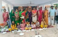 सिमराटाड़ में नौ कन्याओं का पूजन, भजन-कीर्तन से भक्तिमय हुआ माहौल
