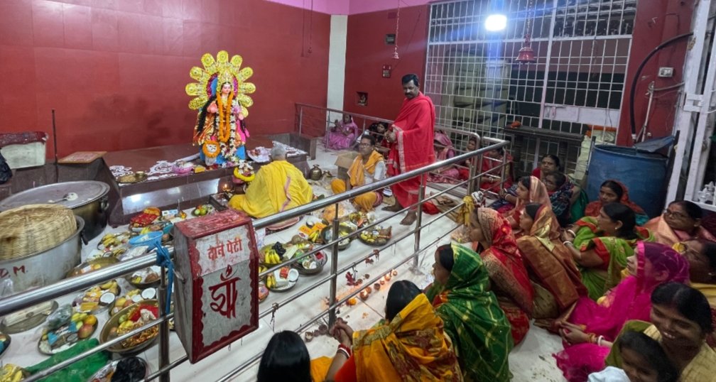 रामगढ़ जिले में कोजागिरी लक्खी पूजा संपन्न