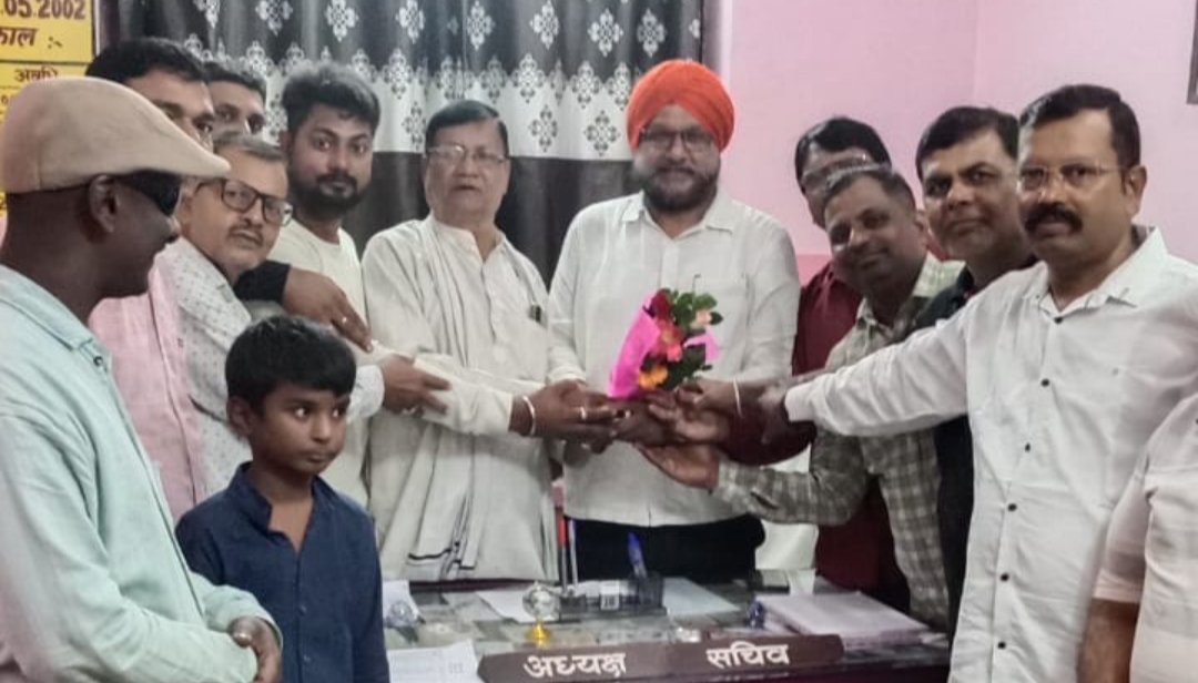 साहू भवन में अनमोल सिंह का किया गया स्वागत