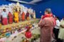 गोला में राष्ट्रीय स्वयंसेवक संघ ने पथ संचलन निकाला, किया शस्त्र पूजन