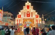 श्री श्री दुर्गा पूजा समिति सेवटा रांची रोड का भब्य पूजा पंडाल और स्वचालित प्रतिमा आकर्षण का केंद्र